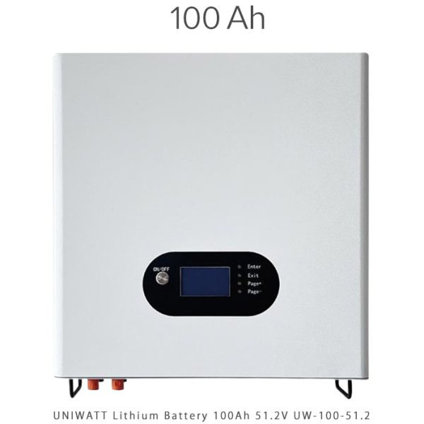 باتری 100 آمپرساعت 51.2 ولت لیتیومی 5.12 کیلووات ساعتی UW-100-51.2 برند UNIWATT سری لیتیومی
