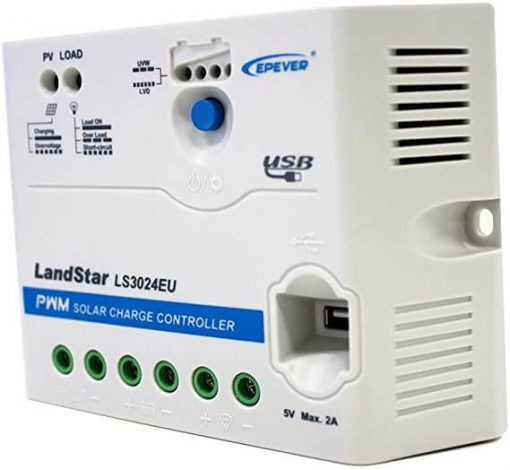 شارژکنترلر 30 آمپر 12/24 ولت مدل LS3024EU (دارای USB) سری LS