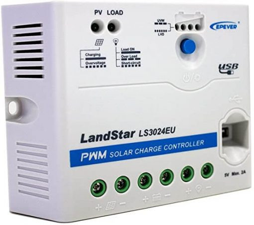 شارژکنترلر 30 آمپر 12/24 ولت مدل LS3024EU (دارای USB) سری LS