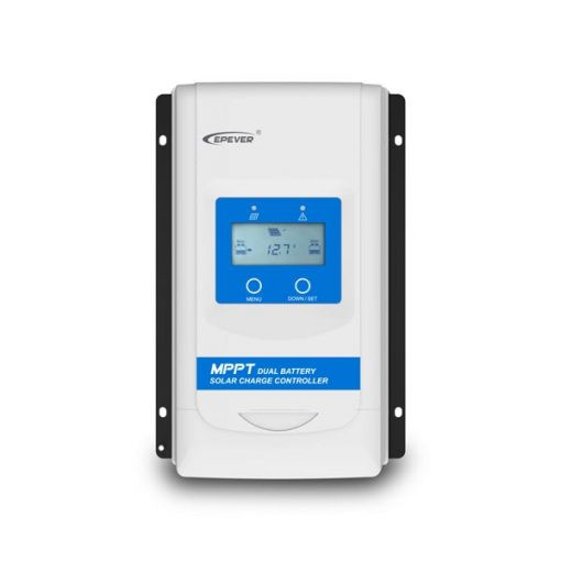 شارژکنترلر 20 آمپر 12/24 ولت مدل DR2210 با شارژر 1 آمپر کمکی باتری ماشین سری DuoRacer