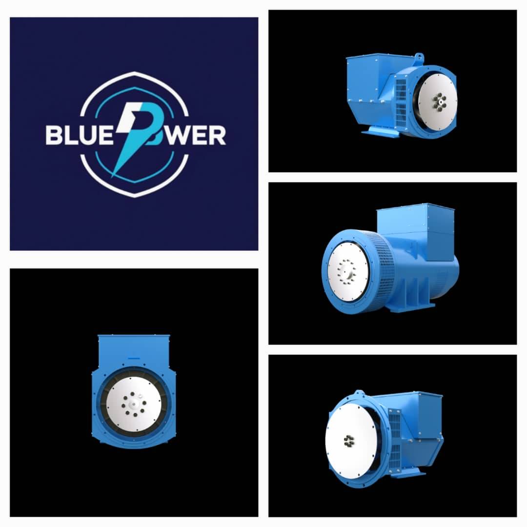 ژنراتور  طرح استنفورد تک بلبرینگ صفحه ای  150 کاوا      BLUEPOWER